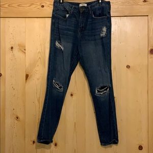 High rise jeans